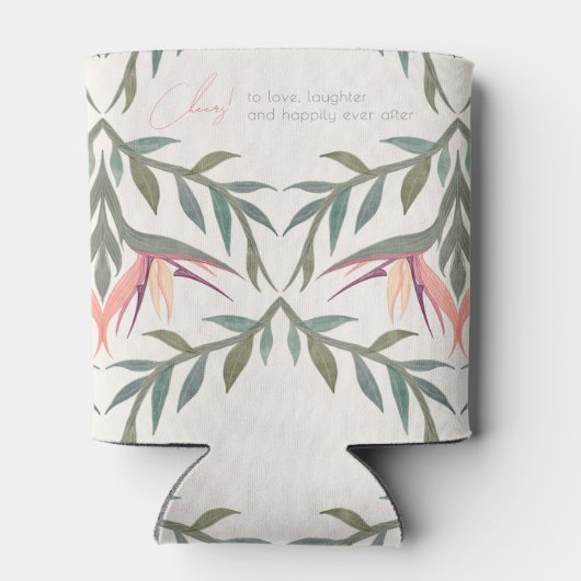 Liefhebbers in het Paradijs Gepersonaliseerd Blikjeskoeler (Achterkant)