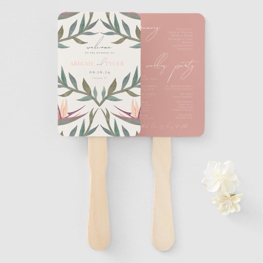 Liefhebbers in het Paradijs Handwaaier (Voorkant en achterkant)