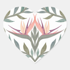 Liefhebbers in het Paradijs Hart Sticker