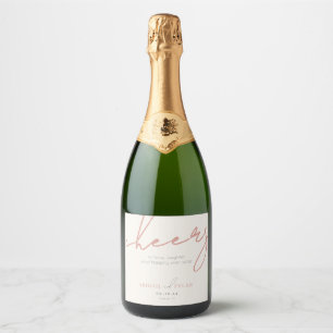 Liefhebbers in het Paradijs Minimaal Sparkling Wijnetiket