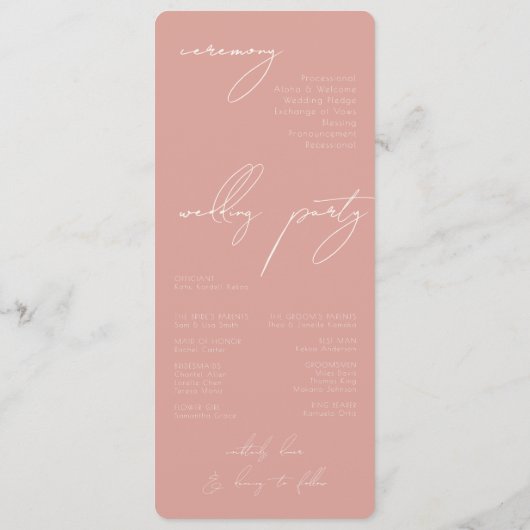 Liefhebbers in het Paradijs Programmakaart (Achterkant)