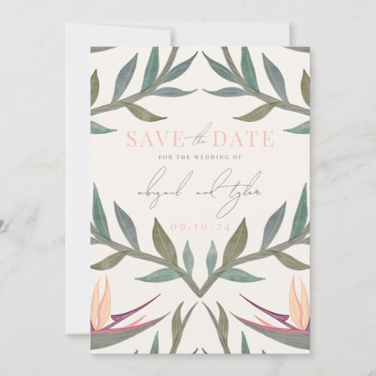 Liefhebbers in het Paradijs Save The Date (Voorkant)