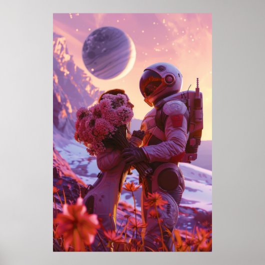 Liefhebbers in NO MAN's SKY Videogame vieren Vict Poster (Voorkant)