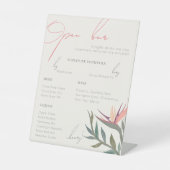 Liefhebbers in Paradise Bar Pedestal Sign Reclamebord Met Voetstuk (Voorkant)