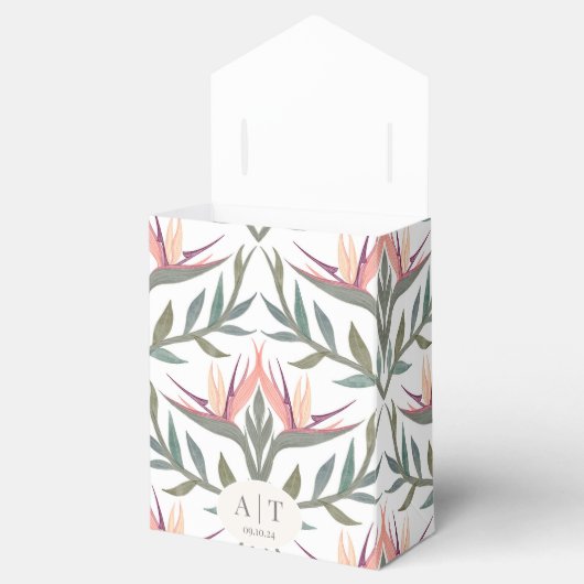 Liefhebbers in Paradise Favor Box Bedankdoosjes (Geopend)