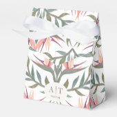 Liefhebbers in Paradise Favor Box Bedankdoosjes (Voorkant Zijde)