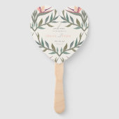 Liefhebbers in Paradise Heart Handwaaier (Voorkant)