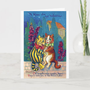 Liefhebbers Kat op Valentijnsdag, Louis Wain Kaart