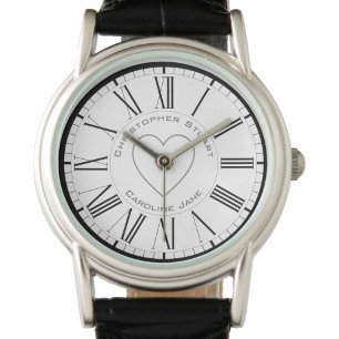 Liefhebbers Namen op een Valentijnse Horloge