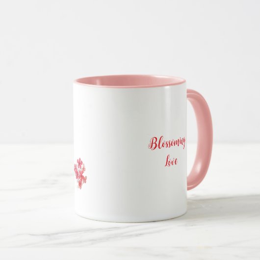 Liefhebbers op Cherry Blossom Mok (Voorkant rechts)