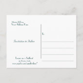 Liefhebbers op een zeilboot, Save The Date briefka Aankondigingskaart (Achterkant)