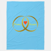 LIEFHEBBERS RINGEN FLEECE DEKEN (Voorkant)