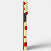 liefhebbers Rood hart op klasbeige aangepaste mono Case-Mate iPhone Case (Achterkant / Rechts)