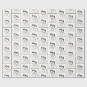 Liefhebbers schetsen op wit cadeaupapier (Vlak)