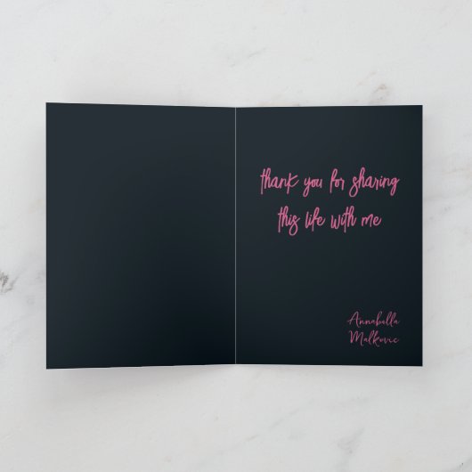 Liefhebbers silhouetten en Hart Valentijnse Kaart (Binnen)