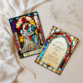 Liefhebbers Tarot Glas in lood stijl Europese brui Save The Date