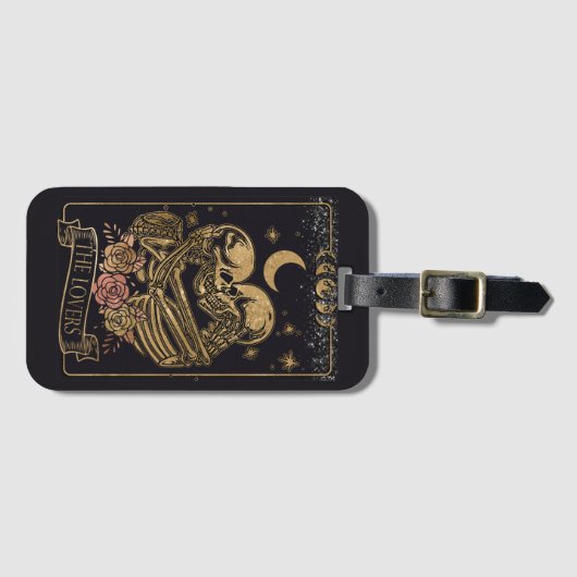Liefhebbers Tarot Kaart Bagagelabel (Voorkant (horizontaal))