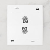 Liefhebbers tot de dood skeletten plaats kaart run plaatskaartje (Buitenkant ongevouwen)