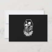 Liefhebbers tot de dood skeletten & Rozen Details Kaart (Achterkant)