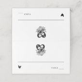 Liefhebbers tot de dood skeletten & Rozen plaats k Plaatskaartje (Buitenkant ongevouwen)