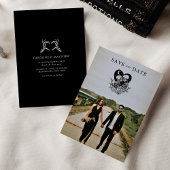 Liefhebbers Tot Dood Skeletten & Rozen Bruiloft Kaart