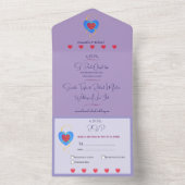 Liefhebbers van All in One Wedding All In One Uitnodiging (Binnen)