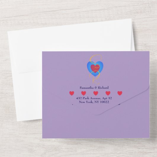 Liefhebbers van All in One Wedding Uitnodiging (Achterkant)