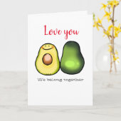 Liefhebbers van avocado's kaart (Gele Bloem)