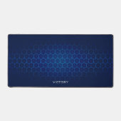 Liefhebbers van Blue Gaming Pattern Video Game Bureaumat (Voorkant)