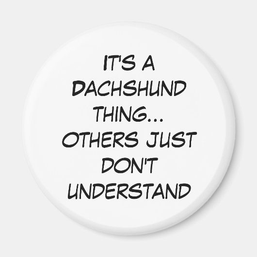 Liefhebbers van Chicagoland Dachshund Magneet (Voorkant)