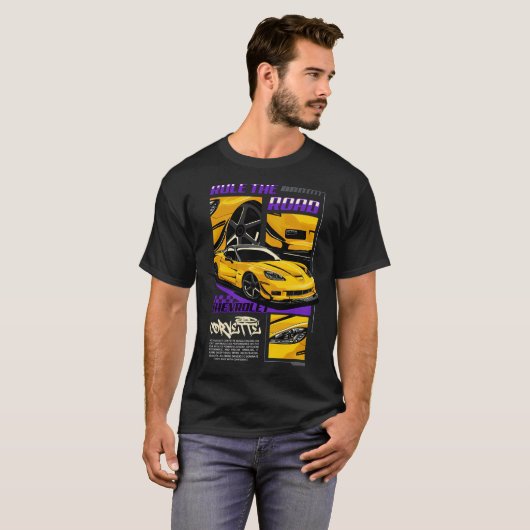 Liefhebbers van Corvette C6 T-shirt (Voorkant volledig)