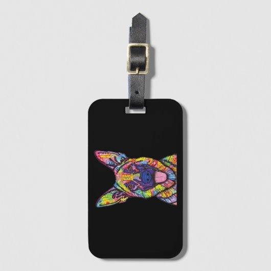 Liefhebbers van Duitse herdershonden Bagagelabel (Voorkant (verticaal))