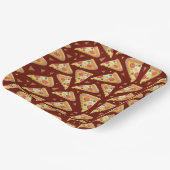 liefhebbers van een schattige pizzafeestje betegel papieren bordje (Gebogen)