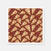 liefhebbers van een schattige pizzafeestje betegel servet (Voorkant)