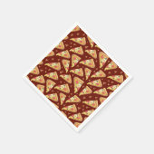 liefhebbers van een schattige pizzafeestje betegel servet (Hoek)