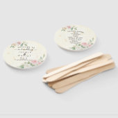 Liefhebbers van het Pink and White Rose Dusky Bloo Handwaaier (Niet-gemonteerd)