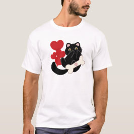 Liefhebbers van katten Cute typografie kattenliefh T-shirt