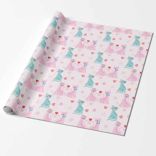 Liefhebbers van Kittens Cadeaupapier (Uitgerold)