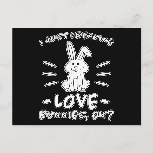 Liefhebbers van konijnen ontwerp konijn Cute konij Briefkaart (Voorkant)