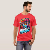 Liefhebbers van muziek vriend t-shirt (Voorkant volledig)