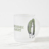 Liefhebbers van pickleball! matglas koffiemok (Voorkant rechts)