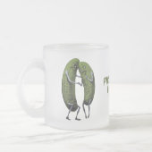 Liefhebbers van pickleball! matglas koffiemok (Links)