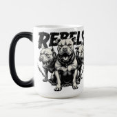 Liefhebbers van Rebels-Pitt Bull Magische Mok (Links)