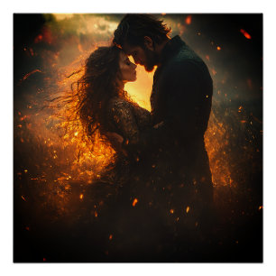 Liefhebbers van romantiek in het Storm Perfect Poster