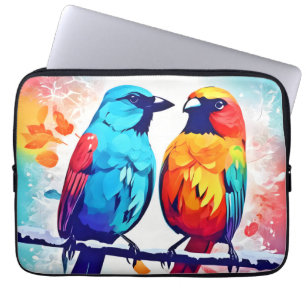 Liefhebbers van tropische vogels laptop sleeve