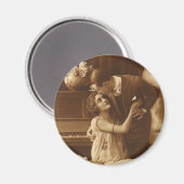 Liefhebbers van Vintage, Liefde Romance Romantisc Magneet (Voorkant / Achterkant)