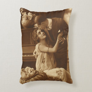 Liefhebbers van vintage, liefde romantiek romantis accent kussen
