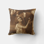 Liefhebbers van vintage, liefde romantiek romantis kussen (Achterkant)