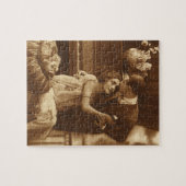 Liefhebbers van vintage, liefde romantische romant legpuzzel (Horizontaal)