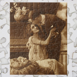 Liefhebbers van vintage, liefde romantische romant legpuzzel